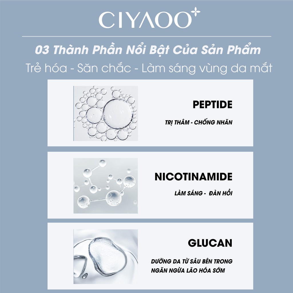 Kem Mắt CIYAOO Giảm Quầng Thâm, Tan Bọng Mắt & Mụn Thịt Vùng Mắt (15g) | BigBuy360 - bigbuy360.vn