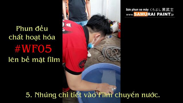 SƠN SAMURAI CHAI KÍCH HOẠT FILM CHUYỂN NƯỚC WF05