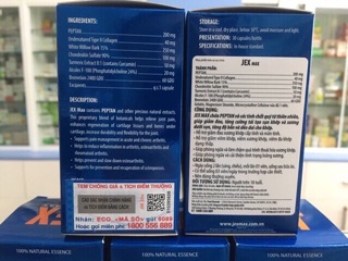 (Hàng Chính Hãng) Viên Uống JEX MAX Chai 30 Viên