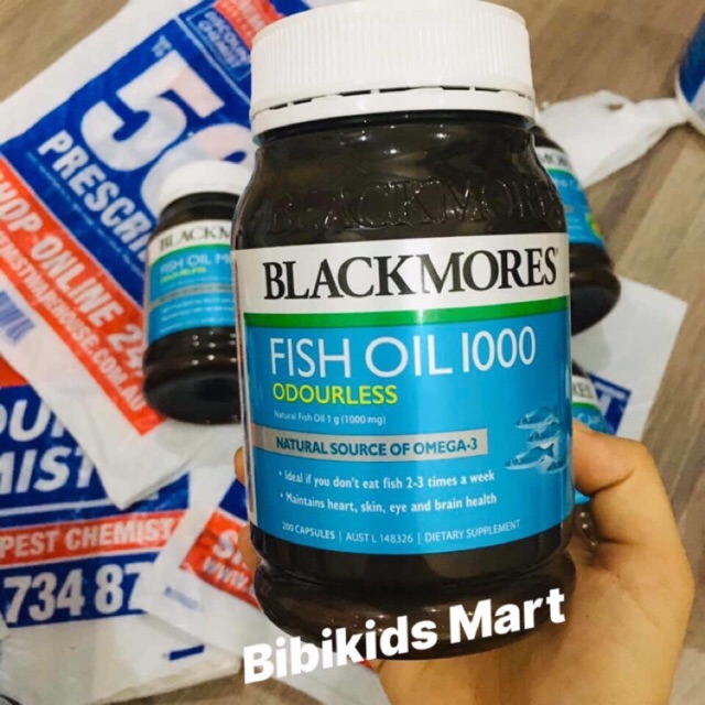 Dầu cá khử mùi blackmores Omega 3 Fish Oil 1000mg 400 viên | BigBuy360 - bigbuy360.vn