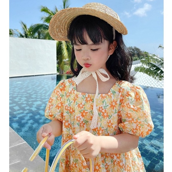 VT52 Size90-130 (9-27kg) Váy đầm bé gái - Kiểu dáng công chúa Thời trang trẻ Em hàng quảng châu