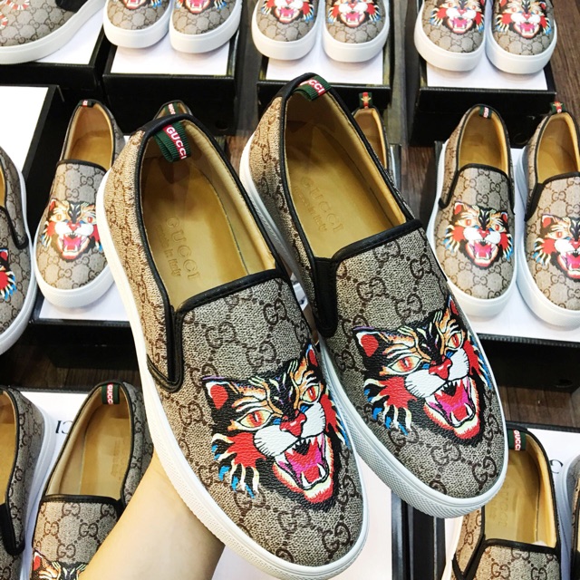Slipon gucci mặt hổ fullbox
