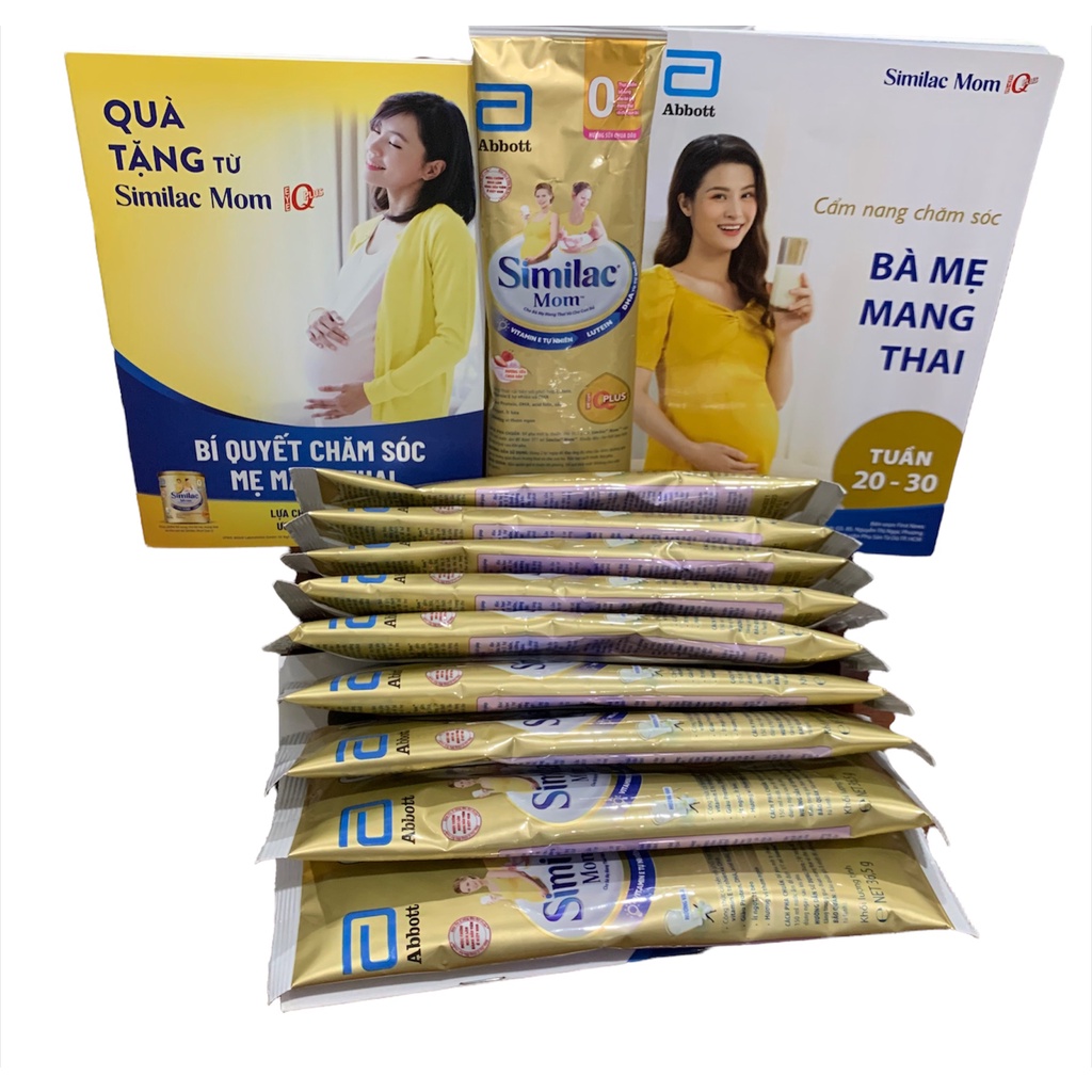 Sữa similac mom hương sữa chua dâu combo 10 gói 36,5 g