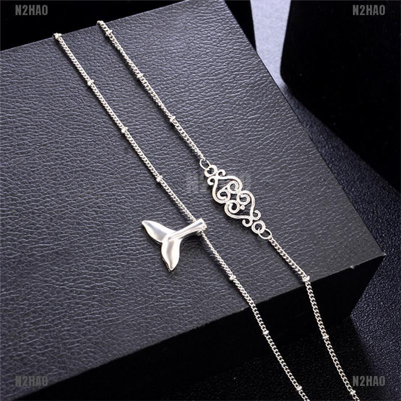 N2HAO Multilayer Fish Tail Silver Anklet Ankle Bracelet Barefoot Sandal Beach Jewelry | BigBuy360 - bigbuy360.vn