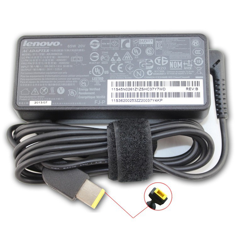 Sạc laptop Lenovo 20V-3.25A chuân USB