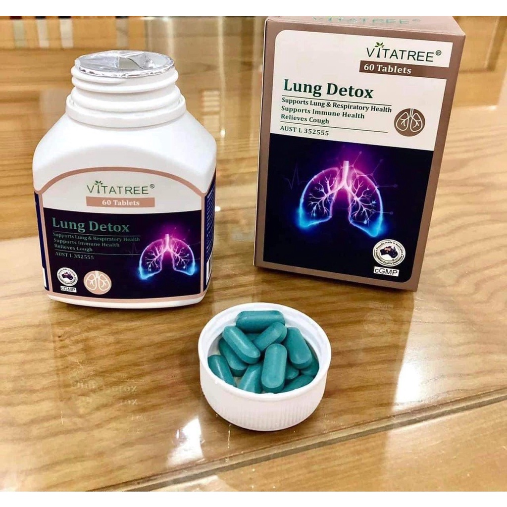Viên uống thải độc phổi Lung Detox Vitatree 60 viên (Úc)