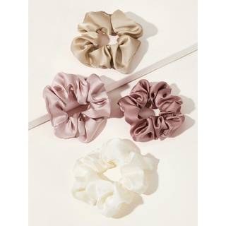 Scrunchies Trơn Vải Lụa Nhiều Màu