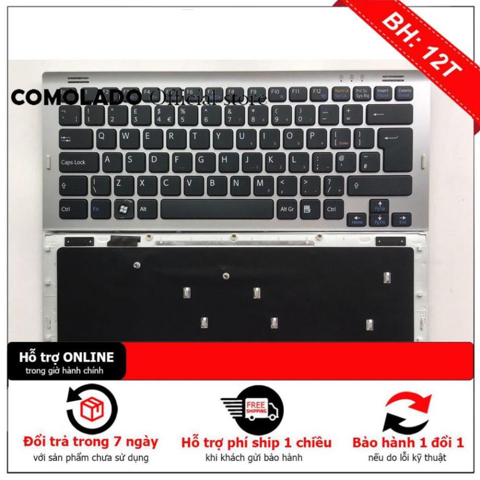 Bàn phím SONY VAIO PCG-SR17, PCG-SR17K, PCG-SR19GT, PCG-SR27, PCG-SR27K, PCG-SR33, PCG-SR33K, PCG-SR5K, PCG-SR7K