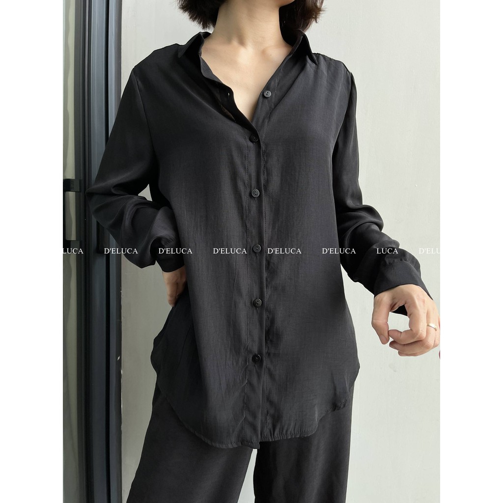 [Hình Ảnh+Video Thật] 🍀 Áo Sơ-mi Tơ Tằm Trơn 🍀 Sơ-mi Dài Tay Phù Hợp Đi Biển, Đi Chơi Dành Riêng Cho Các Nàng | BigBuy360 - bigbuy360.vn