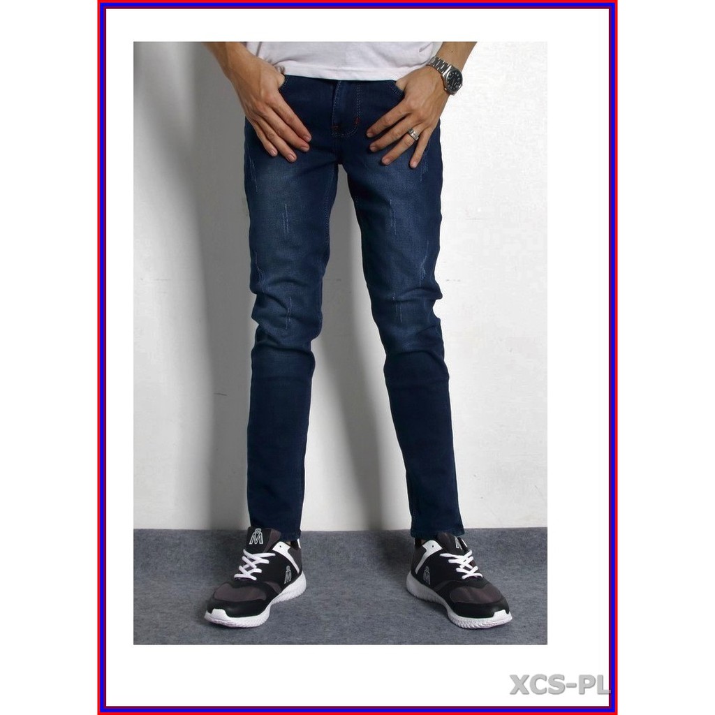Quần jean nam cao cấp CÀO NHẸ 384 màu NGẢ XANH không xù lông, không ra màu, chất giãn tốt N91