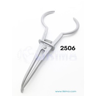 Kìm đặt thun tách kẽ Brewer mũi cong nhọn – 2506 Likima