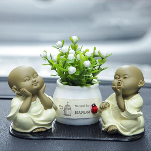 Tượng chú tiểu hồn nhiên bình an siêu dễ thương