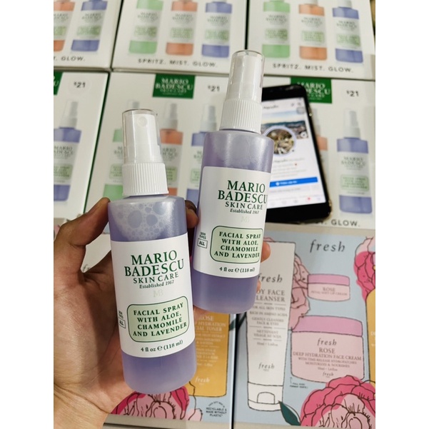 TONER MARIO BADESCU FACIAL ROSE, LAVENDER, GREEN TEA 118ml