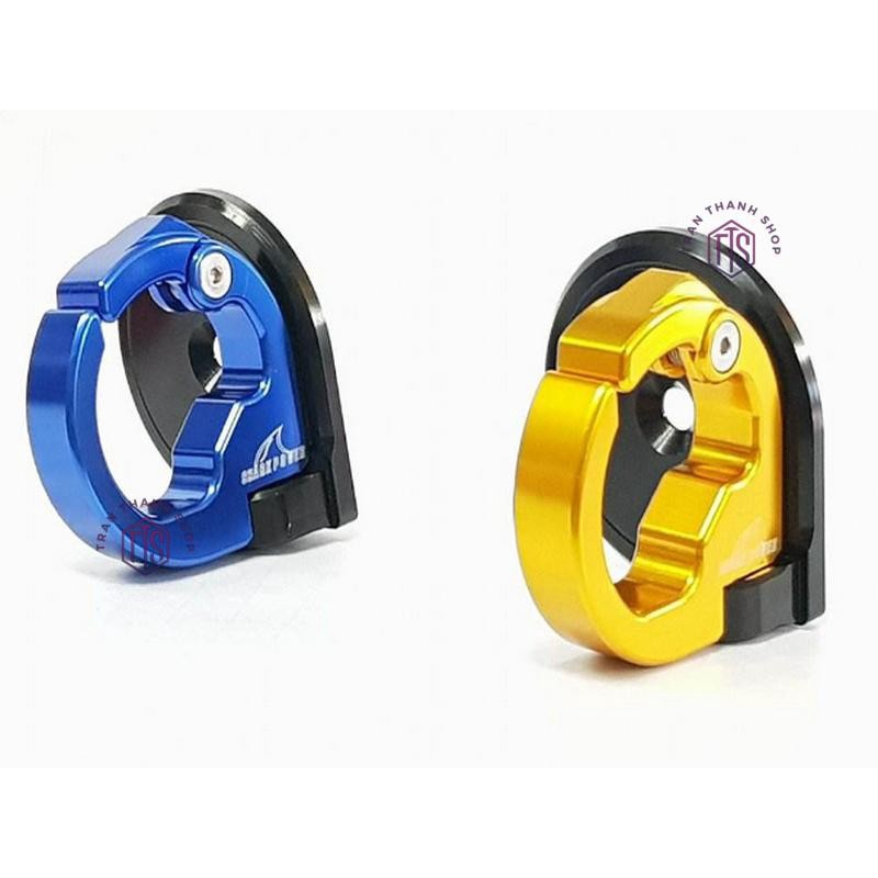 Móc treo đồ xe máy cho xe VARIO, CLICK THÁI FULL NHÔM CNC ( ĐEN ÁNH KIM )