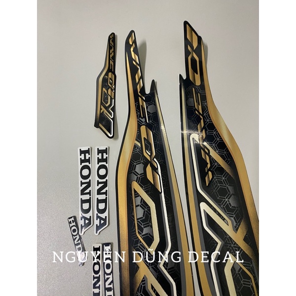 Nguyên bộ tem  Wave anpha màu đen đời 2020-21_ Nguyễn Dũng Decal