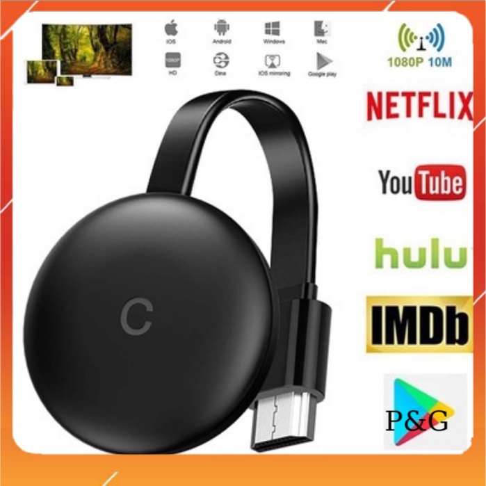 HDMI không dây kết nối điện thoại máy tính bảng với tivi máy chiếu màn hình hỗ trợ các loại điện thoại ANDROID và IOS