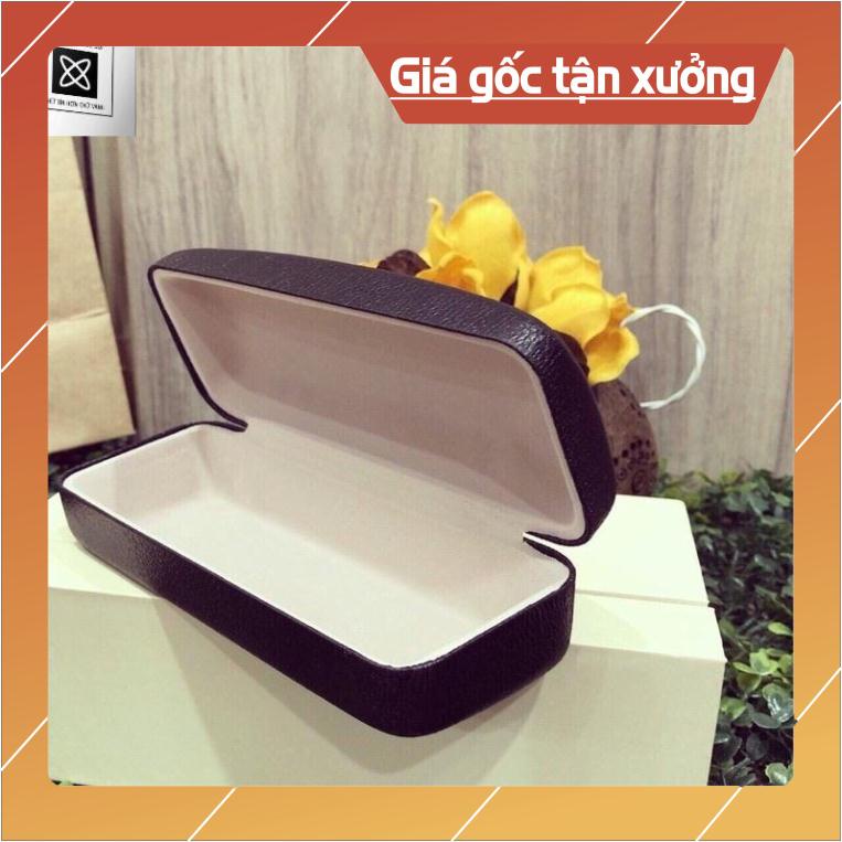 Hộp đựng kính, hộp kính thời trang bằng da KMTB, giúp bảo vệ kính mắt , màu ngẫu nhiên, hàng chất lượng cao -SC1