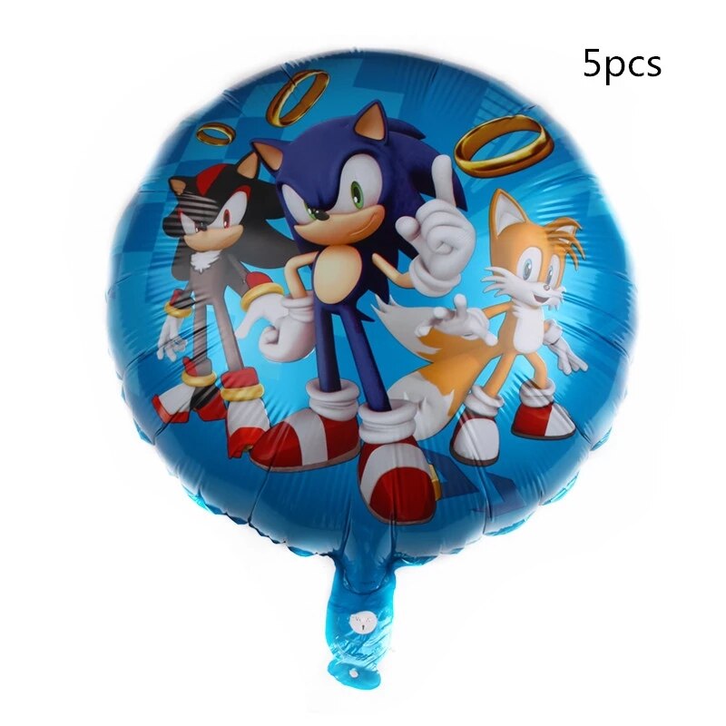 Bong Bóng Trang Trí Hình Nhân Vật Siêu Anh Hùng Sonic