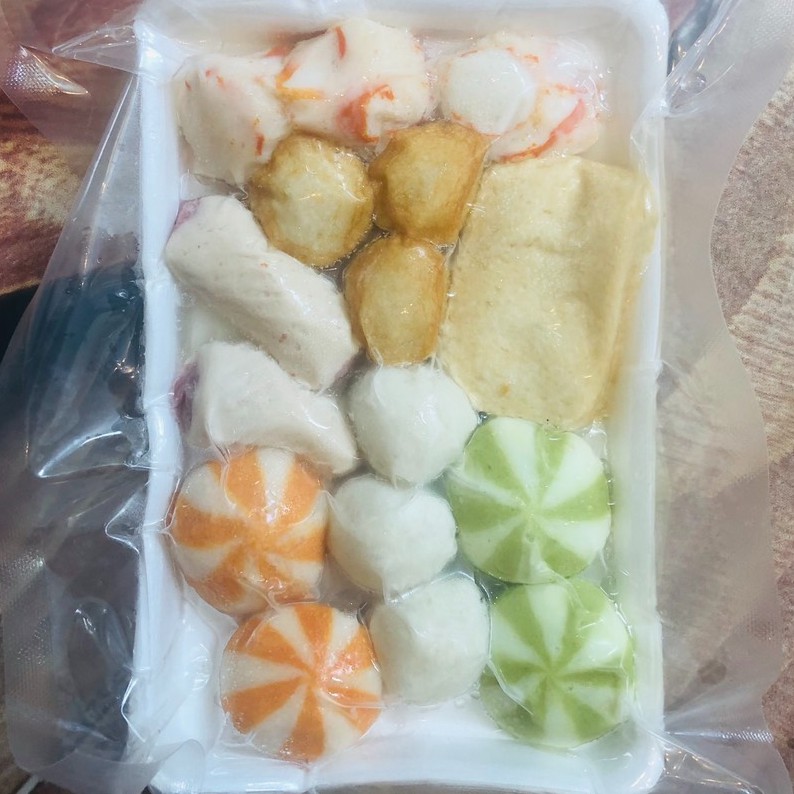 Khay xiên que thả lẩu thập cẩm