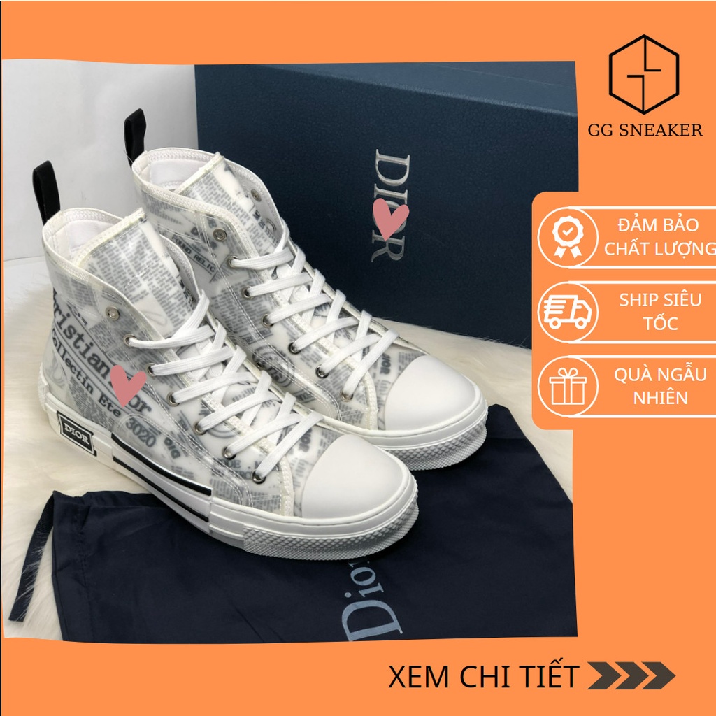 Giày Sneaker Dior Kaws B23 High Low Cổ Cao Like Auth-Ảnh Thật Mới Nhất 2022