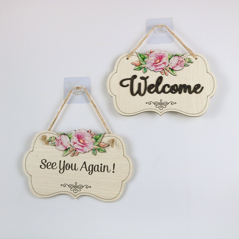 Bảng gỗ decor 2 mặt cho shop