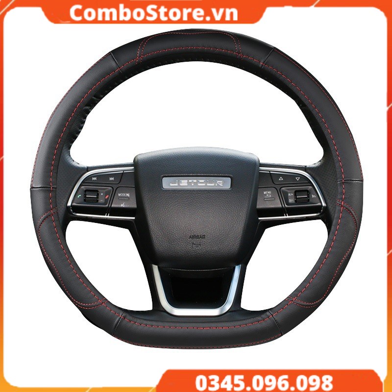 Bọc vô lăng da ô tô xe hơi bốn mùa vân nổi thời trang