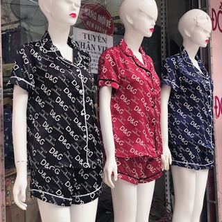 Bộ lụa tay cộc quần cộc hàng vip chất căng đét