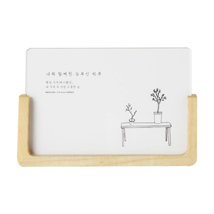 Khung Ảnh Gỗ ARTBOX Hàn Quốc Đế Khối Tam Giác Đơn Giản Dành Cho Trang Trí Nhà Cửa
