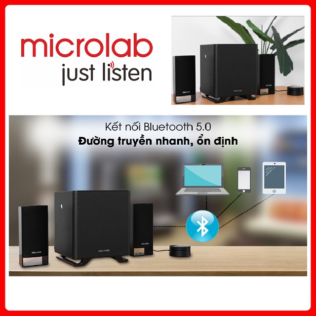 Loa Bluetooth Microlab M600BT 2.1 - 40W RMS Chính Hãng - BH 12 Tháng