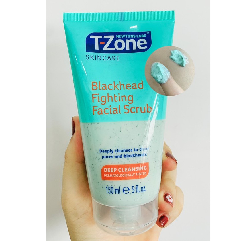 Tẩy Tế Bào Chết T-zone Giảm Mụn Đầu Đen Tinh Chất Tràm Trà Blackhead Fighting Facial Scrub 150ml