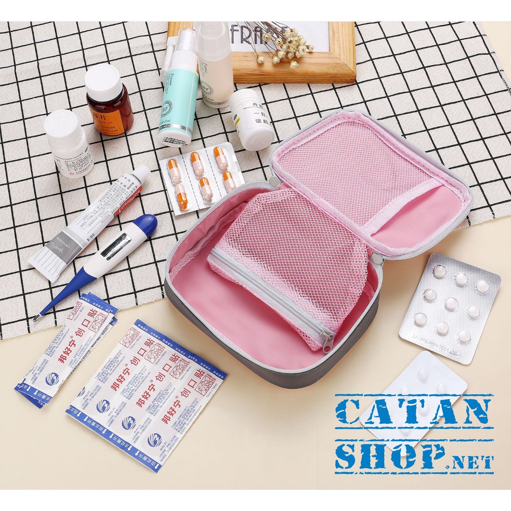 Túi Y Tế Du Lịch CATAN nhỏ gọn, đựng thuốc tây, kim chỉ, túi cứu thương tiện dụng DL24