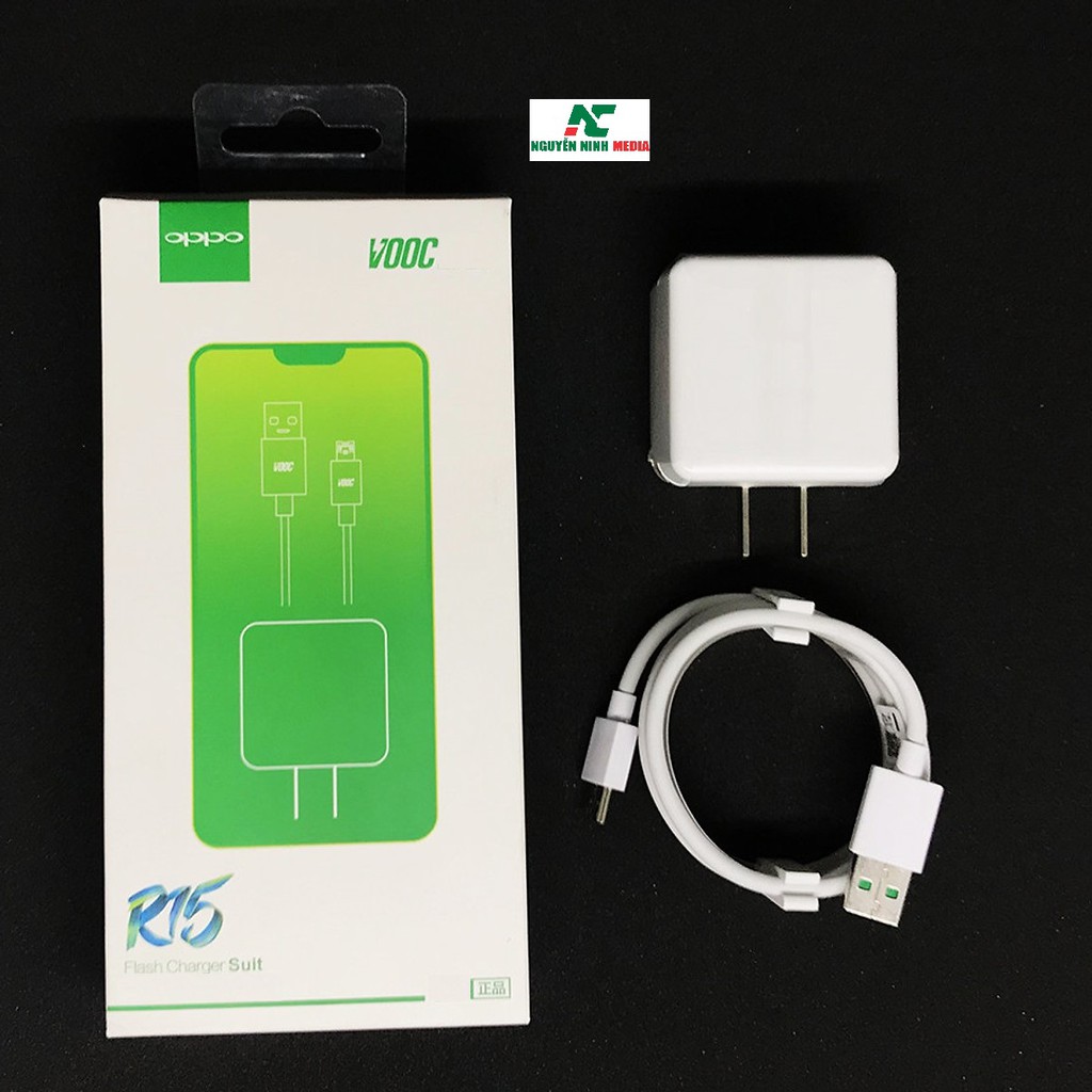 Bộ sạc nhanh VOOC 5V-4A R15 dành cho điện thoại Oppo Chân MicroUSB