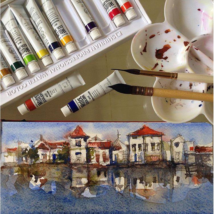 Màu nước ShinHan Professional 12,13,18,20,24,30 màu