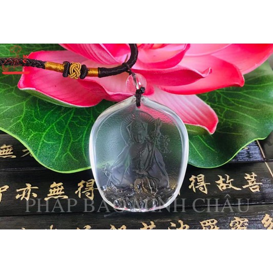 MẶT ĐEO LƯU LY 4.5CM CHƯ PHẬT , BỔN TÔN