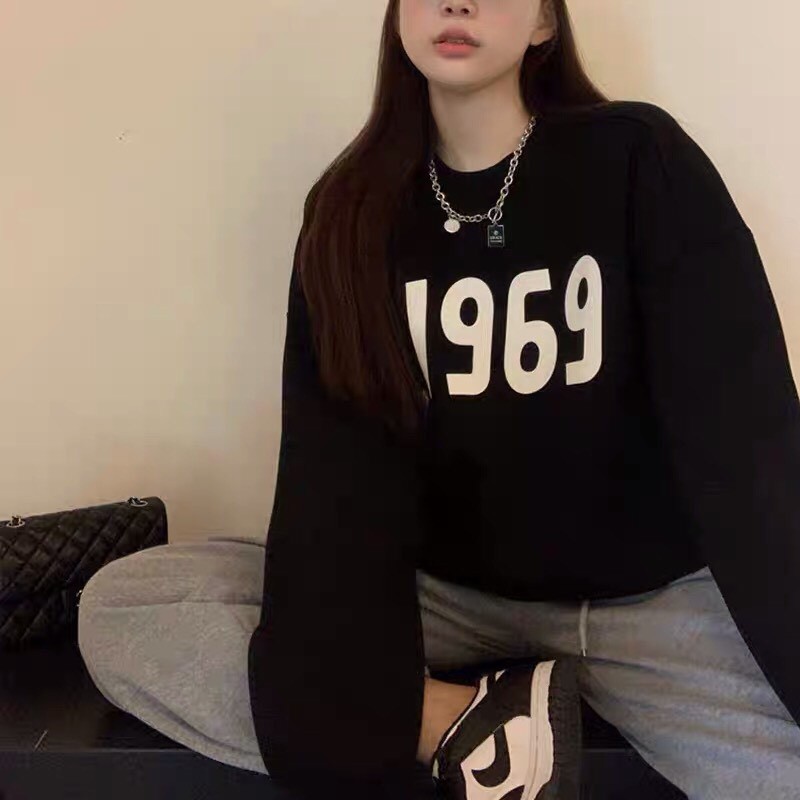Áo Sweater Nỉ Nữ In Hình 1969 free size <65 kg | BigBuy360 - bigbuy360.vn