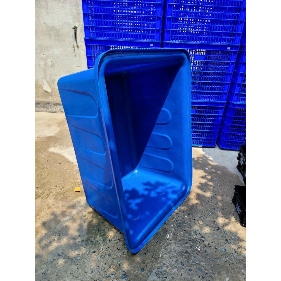 Bể nhựa nuôi cá 100L, thùng nhựa trồng rau, khay nhựa chữ nhật