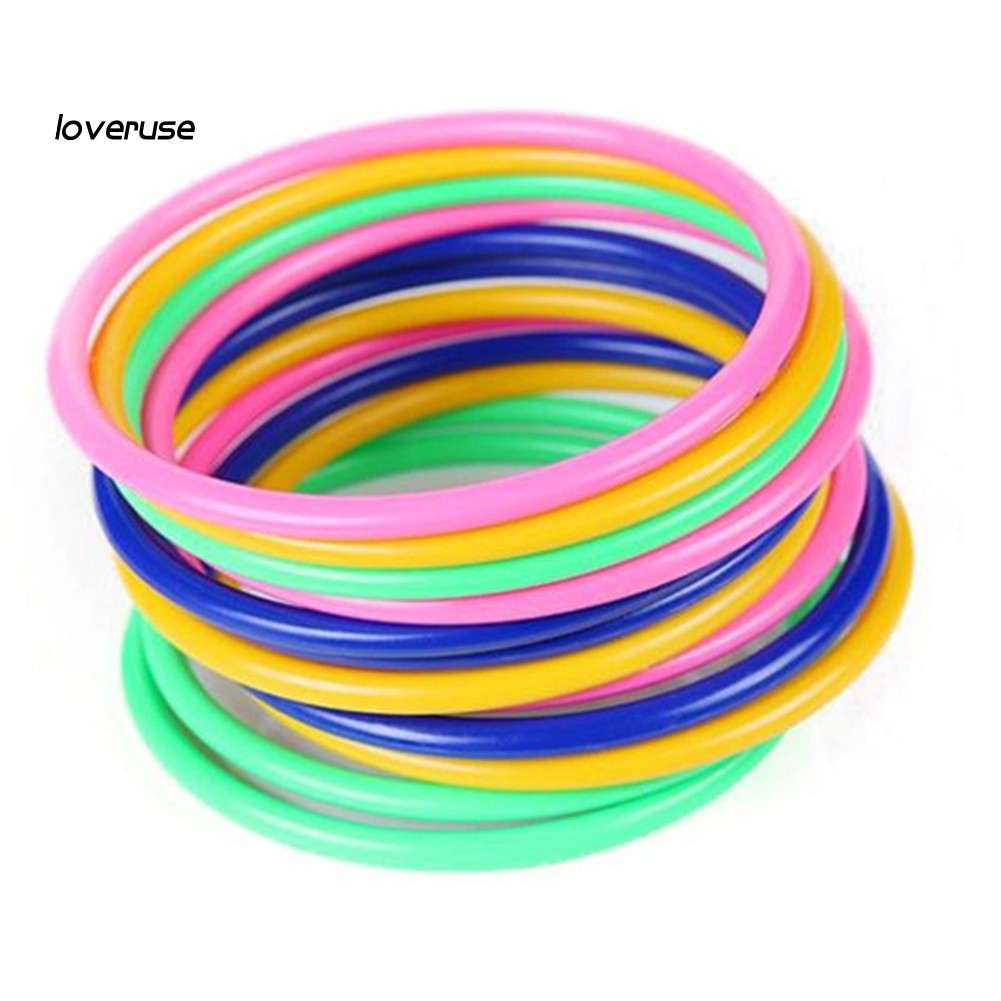 Set 12 đồ chơi vòng ném nhiều màu thú vị vui nhộn dành cho bé