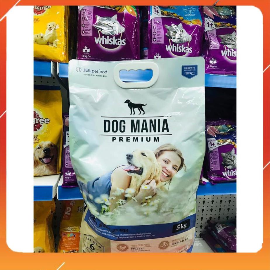 Thức ăn hạt cho chó DOG MANIA  túi 5kg | giảm mùi hôi của phân, nguyên liệu cao cấp [SHIP HỎA TỐC]