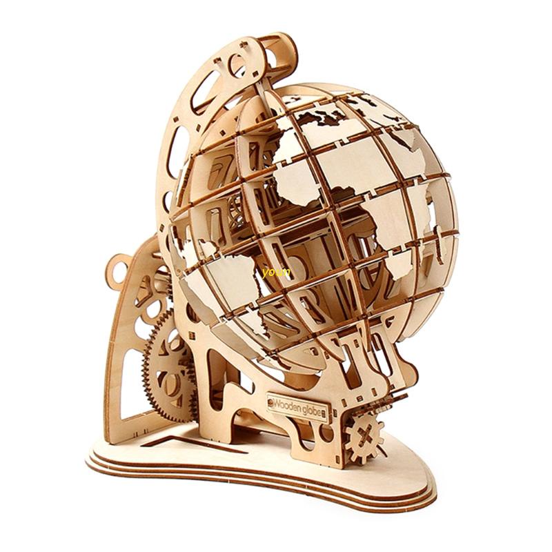 Mô Hình Quả Địa Cầu Bằng Gỗ Basswood