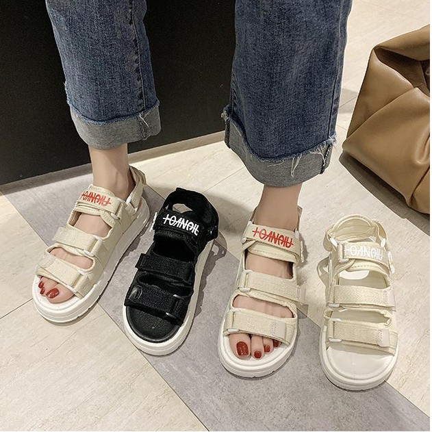 Dép Sandal Nữ   FREESHIP  dép quai dán hoa cúc Unisex nữ Cao Cấp BH61