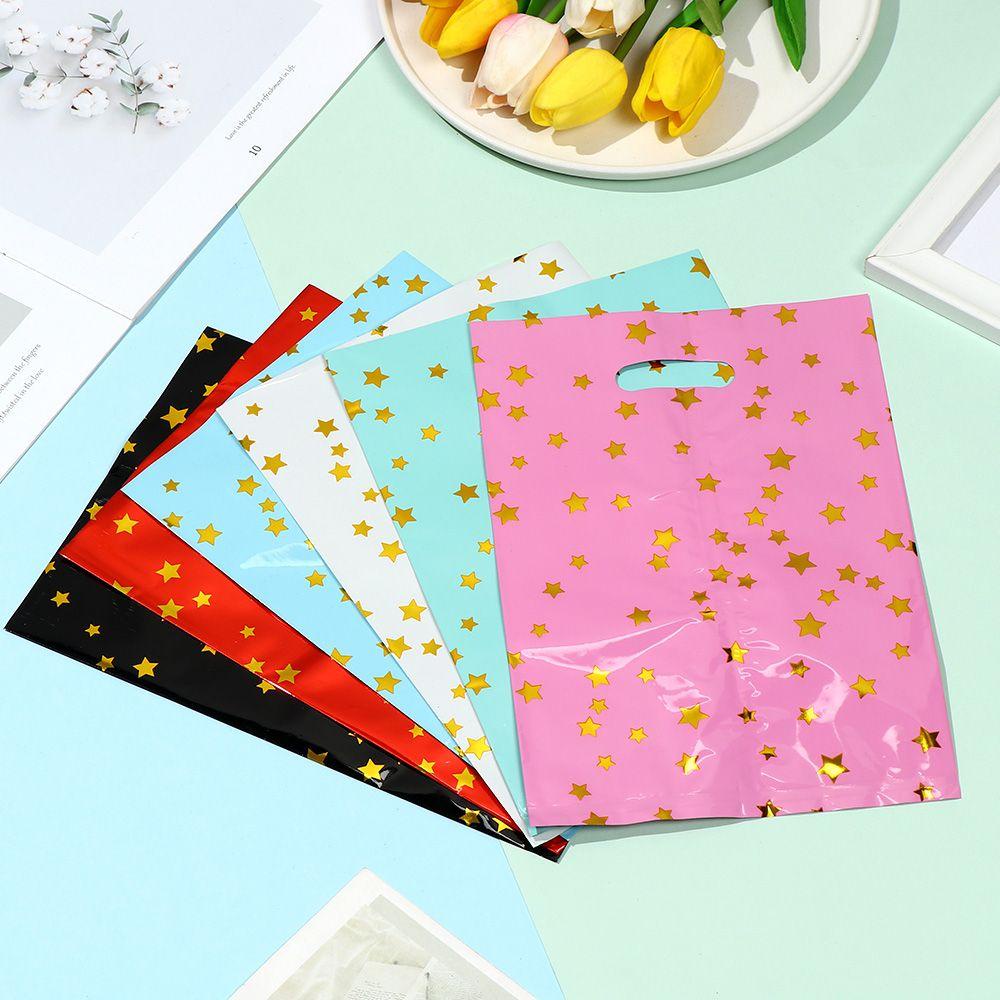 10 / 20 / 50 Túi Đựng Kẹo Hình Ngôi Sao Năm Cánh Màu Sắc Tinh Khiết