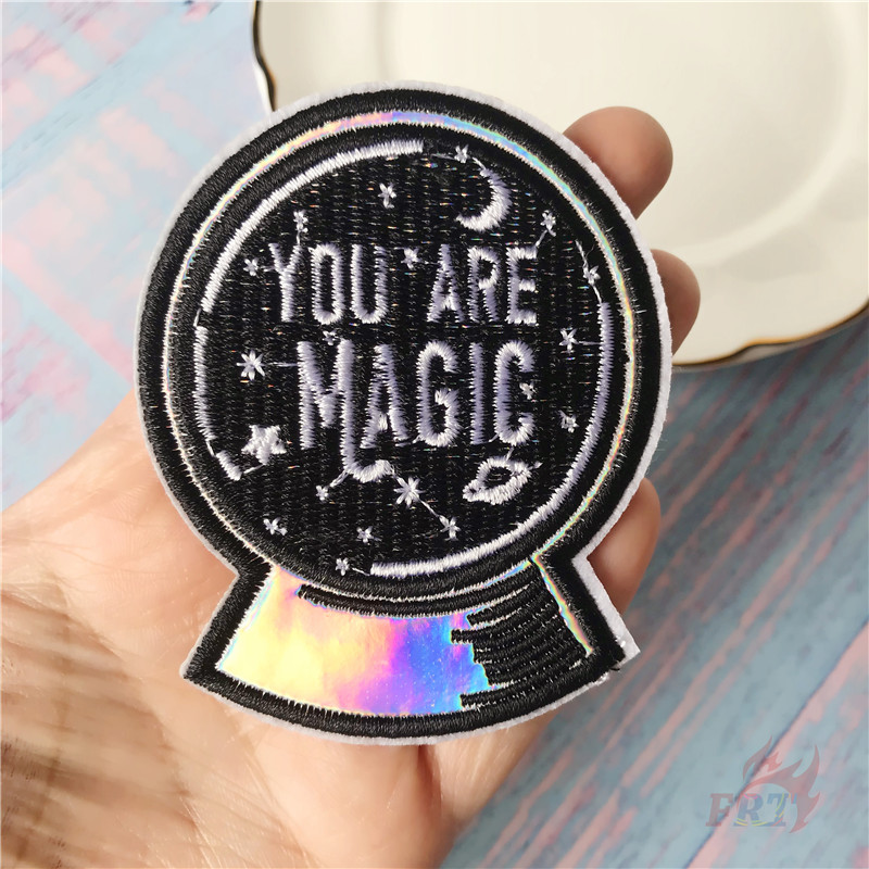 1 Miếng Dán Ủi Quần Áo Hình Côn Trùng Và Mặt Trời Màu Holographic