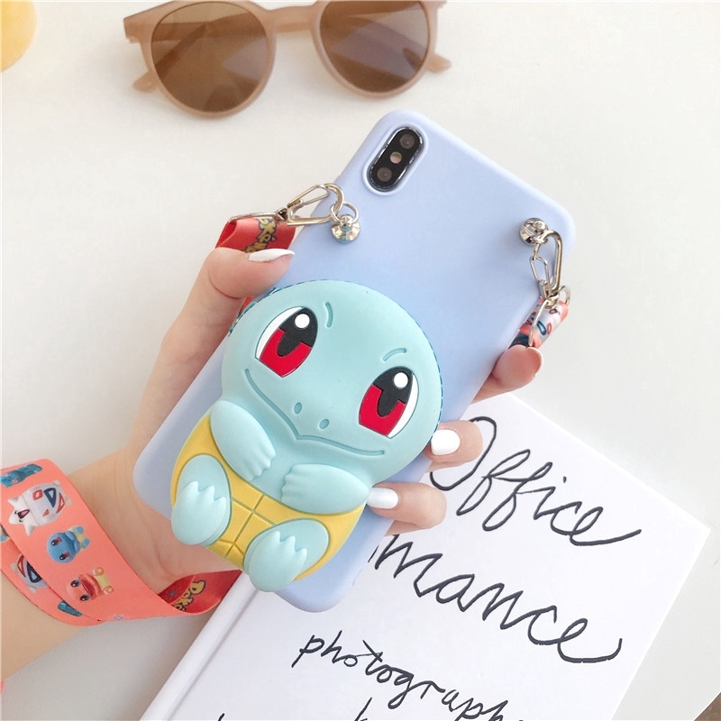 Samsung Note 8/Note 9/Note 10/Note 10+/10 Plus/10 Lite /A81/M60S Cartoon Wallet Case + Strap