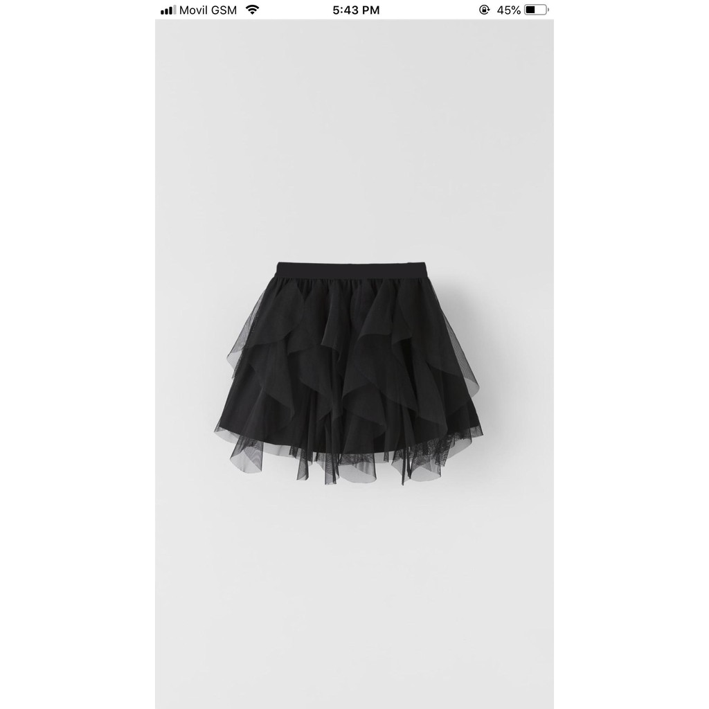 CHÂN VÁY REN ĐEN BÉ GÁI ĐẠI ZARA