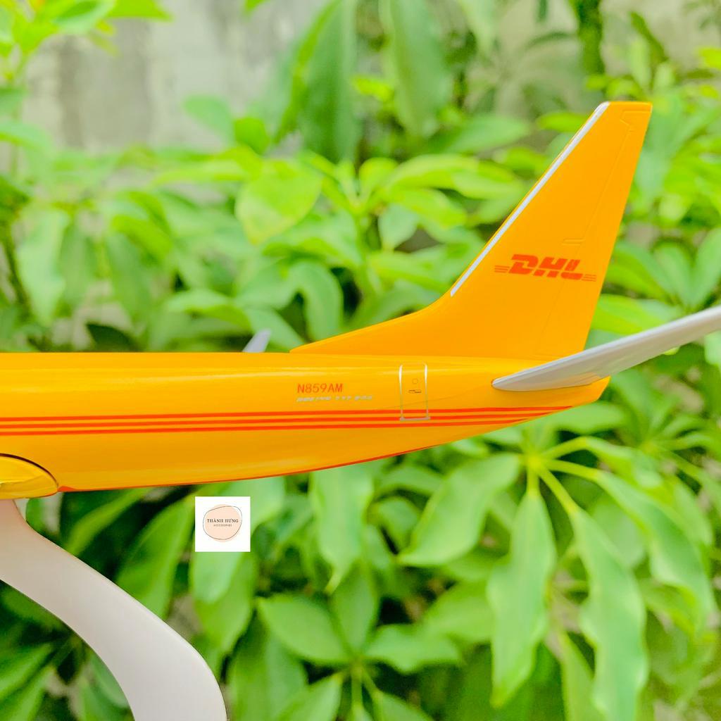 Mô Hình Trưng Bày Máy Bay Cargo Boeing 737-800 DHL Chuẩn Đẹp.