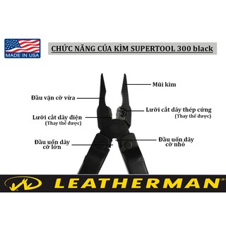 Dụng cụ đa năng LEATHERMAN SUPERTOOL 300 (Bạc)