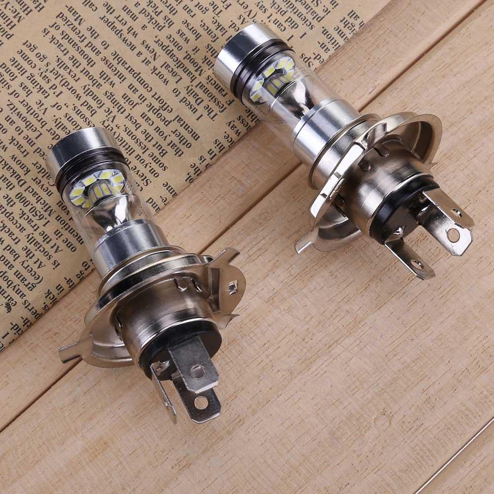 Set 2 đèn LED H4 100W 2828 20SMD công suất cao