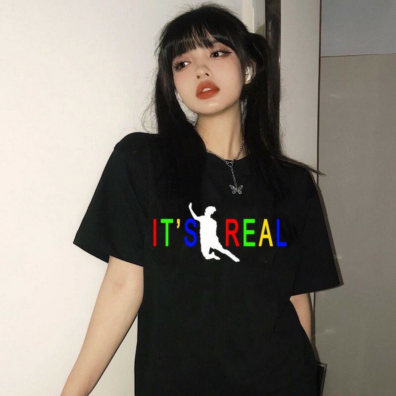 Áo thun It'S Real Văn ToànTay Lỡ Dáng Rộng Oversize '' Cú Ngã Lịch Sử''Unisex chất cotton mềm mịnPhong cách Thể thao