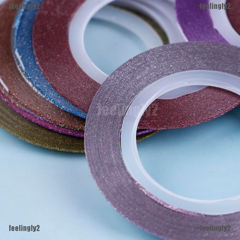 [Hàng mới về] 12 Cuộn băng keo 1mm dùng trang trí móng tay