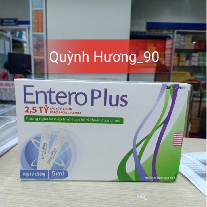 Men tiêu hóa ENTERO PLUS hộp 20 ống giúp ổn định hệ tiêu hóa